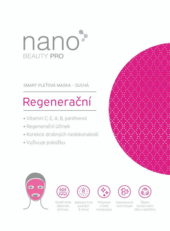 Regenerační pleťová maska nanoBeauty - Přední strana